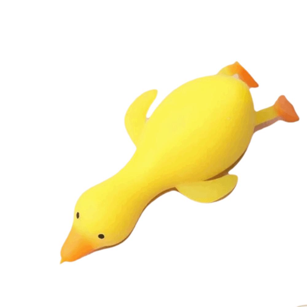 Цыпленок-пищалка разноцветный Le Squishy текстура Функция растяжения Утка-антистресс Веселый дизайн Трансформируемая утка Сенсорная для взрослых