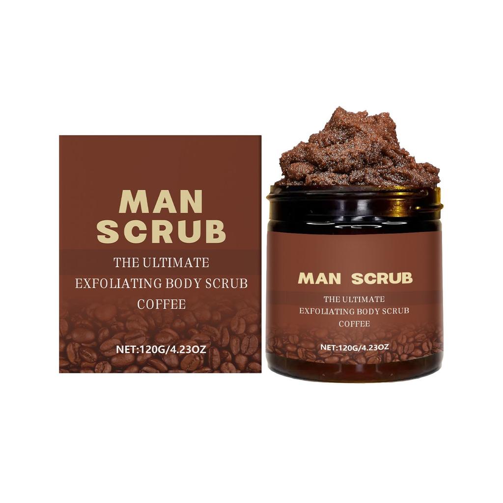 Men's Coffee Body Scrub, Gentle Cleansing And Hydrating Moisturizing Scrub