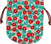 Kyoyu Yumeji Drawstring Round Drawstring Camellia Design Bag, Bag,