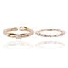 AUGUST ALICE Rough & Bone Ring Set_Champagne Gold