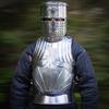 Medieval Warrior German Gothic Body Armor And Helmet Front Back Plate 1.2mm