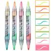 Dual Tip Luminous Pen DIY Graffiti Highlighter Pen Personalized Marker Pen  School Office