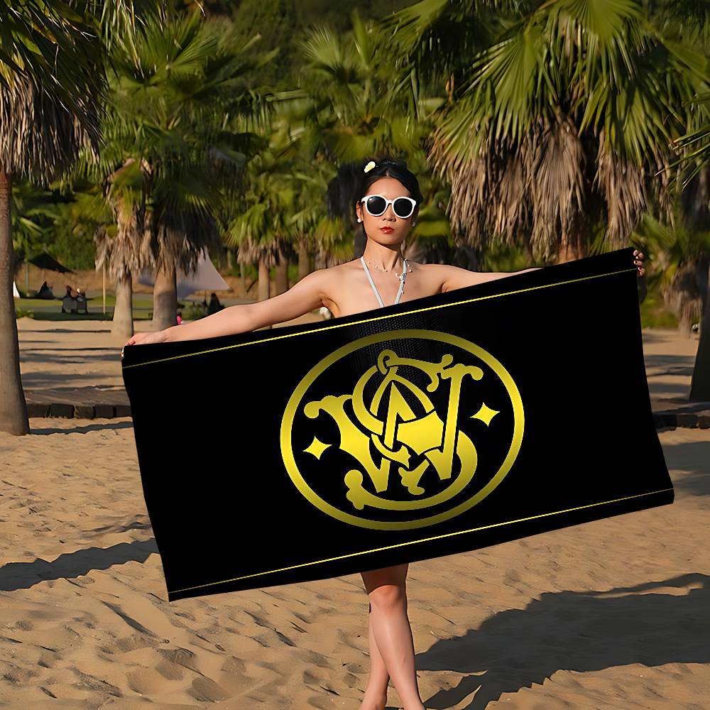 GUN SmithS W-WessonS Microfiber Printed Beach Towel Mountain Climbing Yoga Beach Swimming Running Absorbent Soft Towel