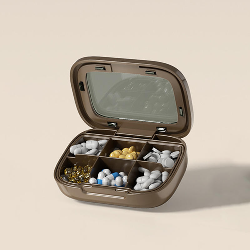 1PC Mini Portable Travel Medicine Box Tablet Partition Box Carry-On Daily Three Meals Weekly Seven Days Small Medicine Box S/L