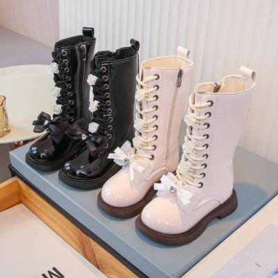 Девичьи длинные сапоги-чулки с бархатной подкладкой, дышащие