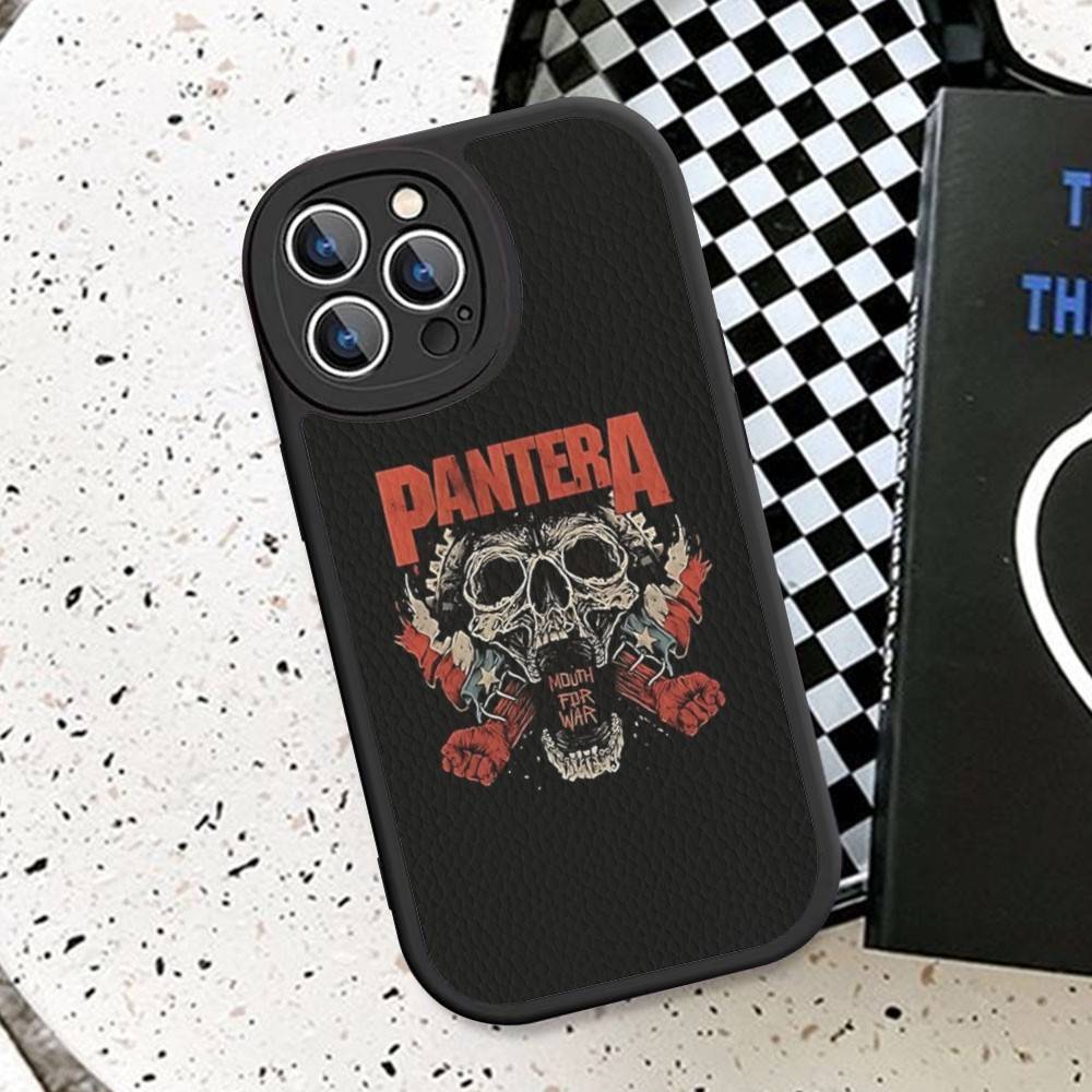 Dark Heavy Metal Rock P-PanteraS Band Phone Case For IPhone 11 12 13 14 15 16 Pro Max Plus Leather Cover