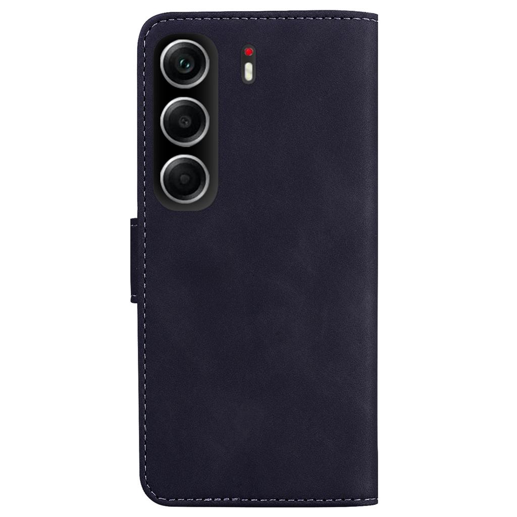 Для TECNO Camon 40 4G Чехол Однотонный Кожаный Чехол-кошелек для телефона