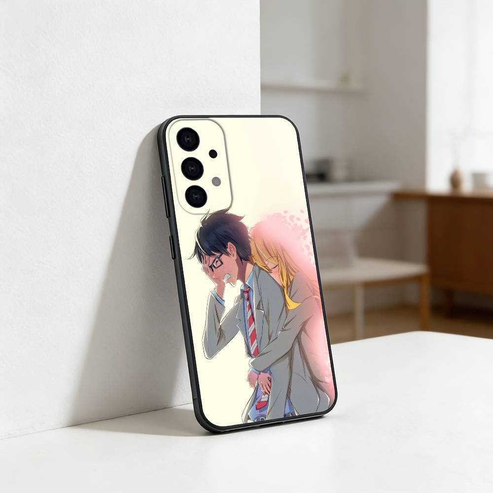 Your Lie in April Wallpaper Phone Case For Samsung S25,S24,S21,S22,S23,S30,Ultra,S20,Plus,Fe,Lite Black Shell