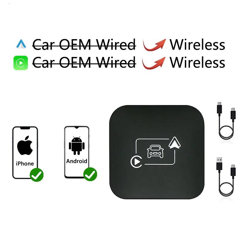 2024 Carplay AI BOX Беспроводная Android Auto Carplay TV Box Автомобильная интеллектуальная система 10 2 ГБ+32 ГБ для Mazda Volvo Benz Toyota Kia Ford