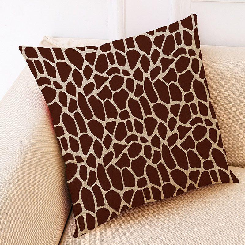 Skin Zebra Animal Leopard Print Pillow Case Sofa Throw Cushion Cover Decor