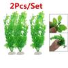 Plastic Aquarium Decorations Green Artificial Plastic Plant Grass for Fish Tank Aquarium Ornament Decor Pet Fish Supplies