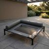 Breathable Elevated Dog Bed with Side Cushion Cooling