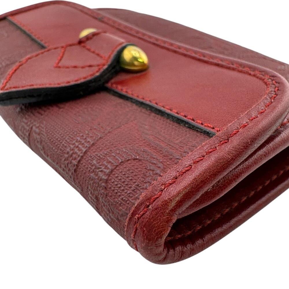 Dior vintage Trotter PVC coated canvas Coin case Red series PVC coated canvas Women Used