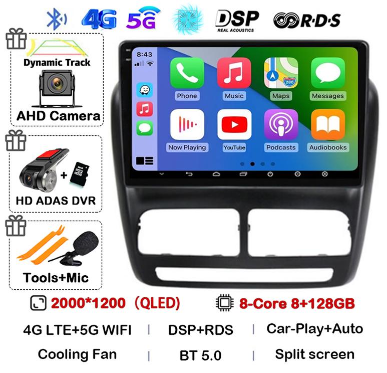 Android 14 Автомагнитола Carplay Auto для FIAT DOBLO для OPEL COMBO TOUR 2010 2011 2012 2013 2014 2015 GPS Мультимедийный Стереопроигрыватель