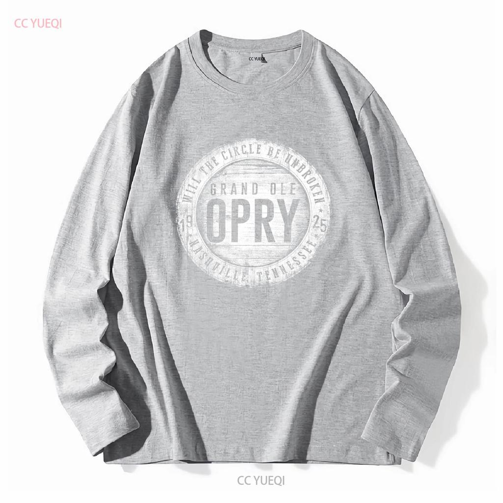 Grand Ole Opry Нэшвилл Черная Хлопковая Смесь Футболка Мужская XL длинный или короткий рукав винтаж Стирка уличная одежда homme Дышащая