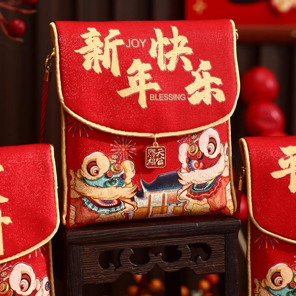 Snake Chinese Year Packet Envelopes Cloth New Year Pocket Bag New Gift Bags Party Supplies