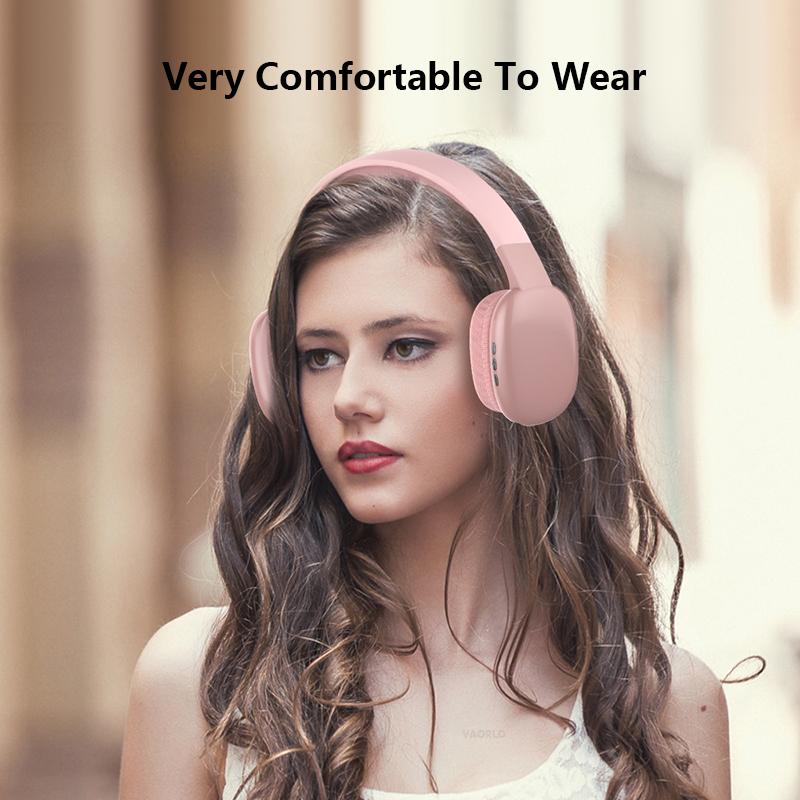 VAORLO Newest Wireless Headphone HiFi Bass With HD Microphone Noise Cancel Headset For Iphone 11 11pro 12 Pro For Xiaomi Huawei Earphones