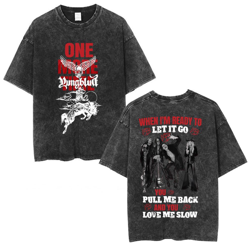 Yungblud IDOLS Album Tour  T Shirts Men Women Clothing Washed Vintage Short Sleeve Tshirts Oversized Casual Cotton Tshirt