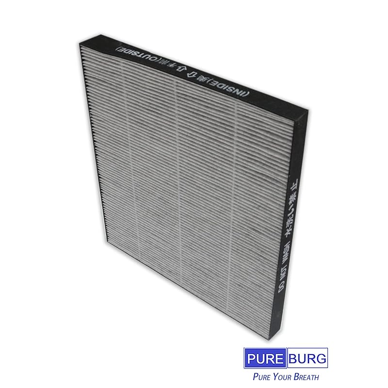 PUREBURG FZ-F28SF Replacement HEPA filter Compatible with SHARP FU-F28-A FU-F28-P FU-G30-A FU-G30-P FU-H30-A FU-H30-P FU-J30-W FU-L30-W Air purifier,