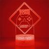 Геймпад 3D LED Настройка RGB Лампа Игровая комната Детская лампа Спальня Ночники Светодиодная настольная лампа для Playstation Освещение Подарки