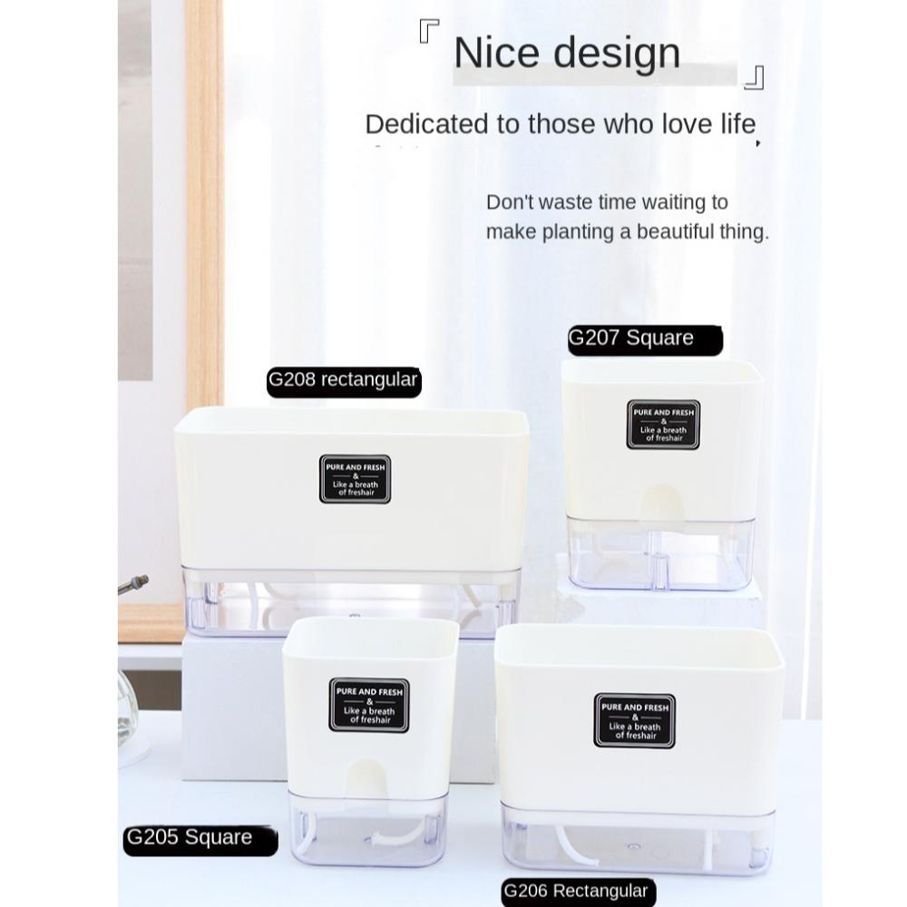 Самополивающийся гидропонный горшок, включая подкладку для цветочного горшка, новый грунтовый цветочный горшок