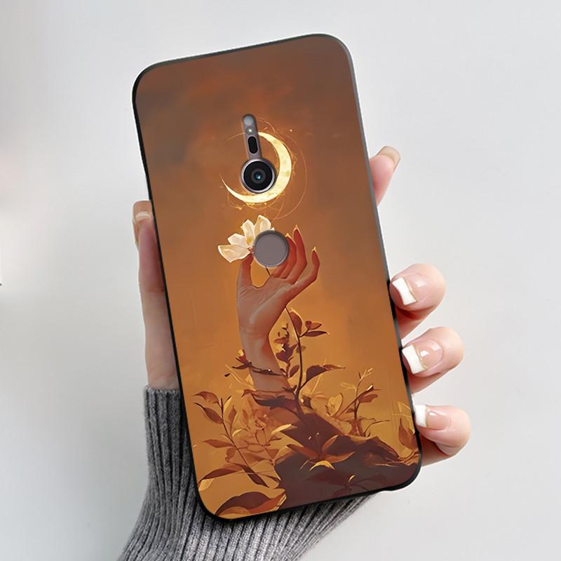Модный черный чехол с принтом кролика для молочного чая для Sony Xperia XZ2/SO-03K Черный чехол для Sony Xperia XZ3/SO-01L Мягкий чехол с защитой от царапин