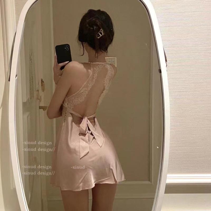 Sexy Lingerie, Sexy Women's Eyelashes, Lace, Hot Temptation, Low Chest Suspenders, Pure Desire Wind