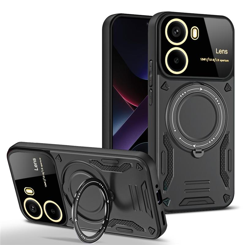 For POCO X7 Pro 5G Case Luxury Armor Magnetic Ring Case For Xiaomi POCO X7Pro Poko Little X7 Pro Magsafe Wireless Charging Cover