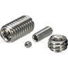 TRUSCO Hex Socket Set Screws, Stainless Steel, Recessed Point, M3 X 3, Pack of 20, F001-00303