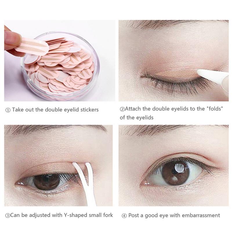 150 шт., профессиональная наклейка для макияжа с двойным веком, лента для макияжа глаз, наклейка, подводка для глаз, основные инструменты