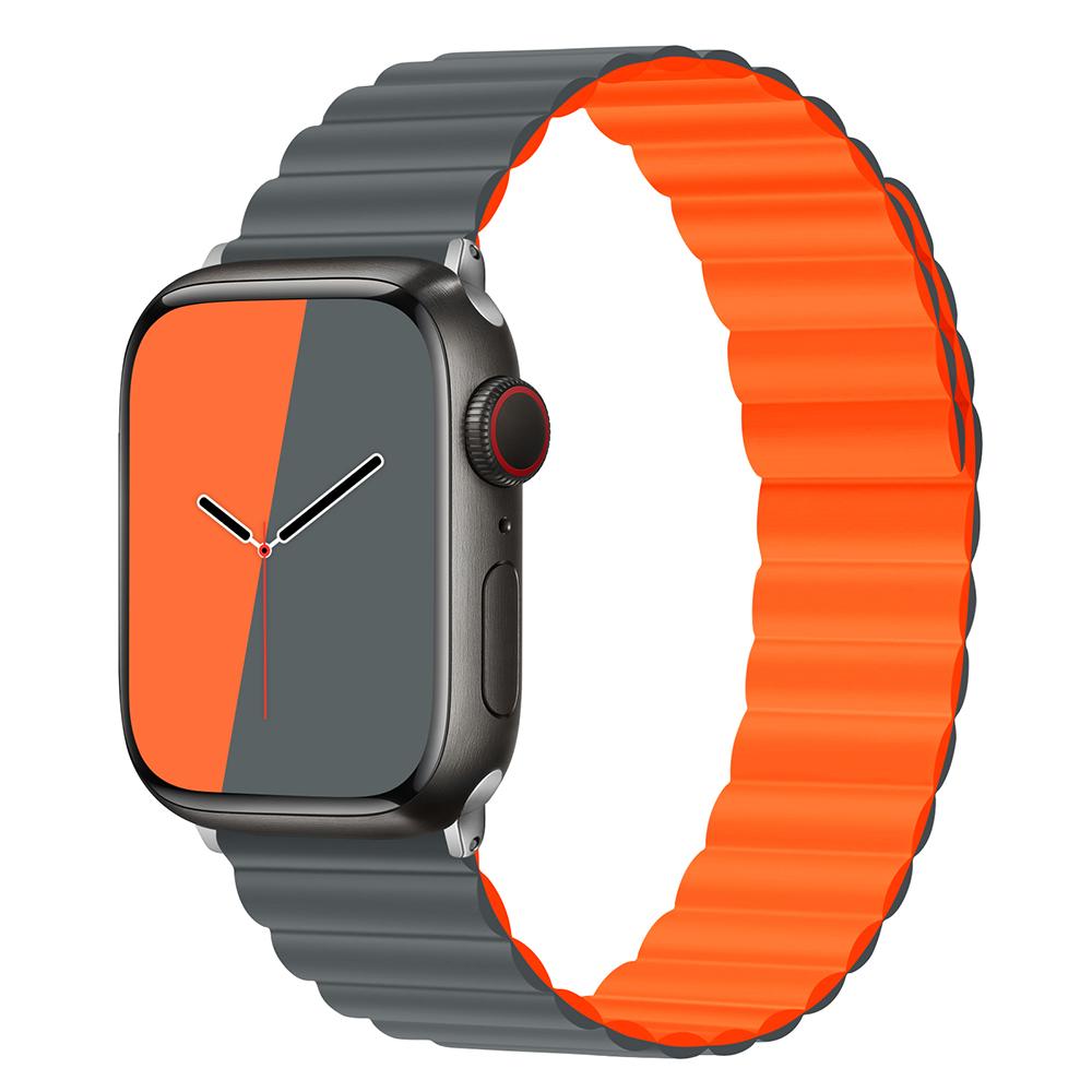 Простая магнитная застежка для Apple watch Ultra 9 8 7 49 мм 45 мм 41 мм Силиконовый ремешок для iWatch 6 5 4 SE 44 мм 40 мм 42 мм