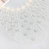 Apricot Mesh Beaded Lace Flower Front Collar Cloth Sticker Clothing Dress Dress Front Collar Accessories Cloth Sticker Accessories