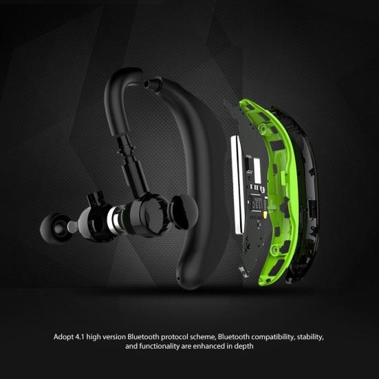 1 шт. f600 беспроводная Bluetooth-совместимая гарнитура с заушным креплением Hands-free для спорта и бизнеса