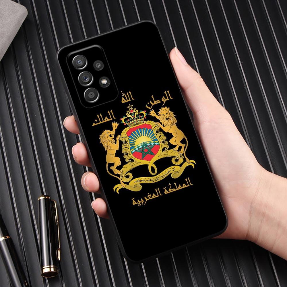 Morocco Flag passport Phone Case For Samsung Galaxy A57 A56 A37 A55 A36 5G A26 A54 A52 A35 A34 A25 A17 A16 A15 A07 06 Soft Cover