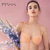 Summer Whisper Series Sexy Lace Edge Front Buckle Back Bra Thin Underwear Women's Cotton Waist