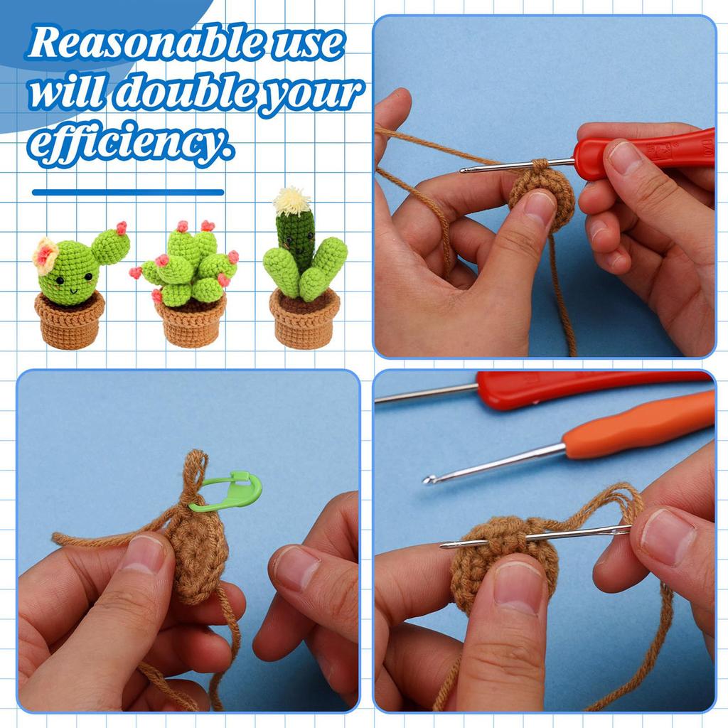 Beginner Hand Woven DIY Crochet Hook Material Bag