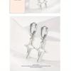 1 Pair of Romantic New Wave Mangosteen Earrings Female Cross Polaris Earrings Earrings Earrings Earrings Temperament Creative Personality Ear Jewelry