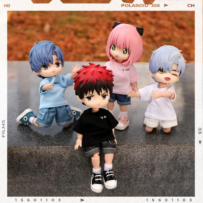 Одежда для OB11 Джинсовые шорты Пять цветов Украшение Мода Молли, Тело GSC, Одежда для кукол 1/12bjd Игрушечная одежда