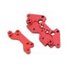 Front Rear Shock Absorber Plates Aluminum Alloy Front Rear Shock Towers for HBX 1 18 18859E 18858E 18857E SUVRed