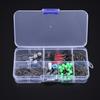 Грузила для рыбалки Набор крючков для рыбалки с коробкой для хранения Высокая прочность Устойчивость к ржавчине Компактный Портативный Набор для оснастки