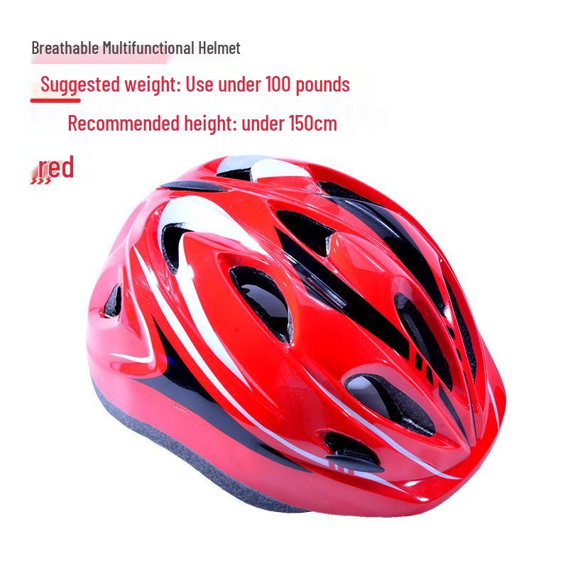 Детский комплект защитной экипировки для скейтборда и велосипеда с защитным шлемом и наколенниками