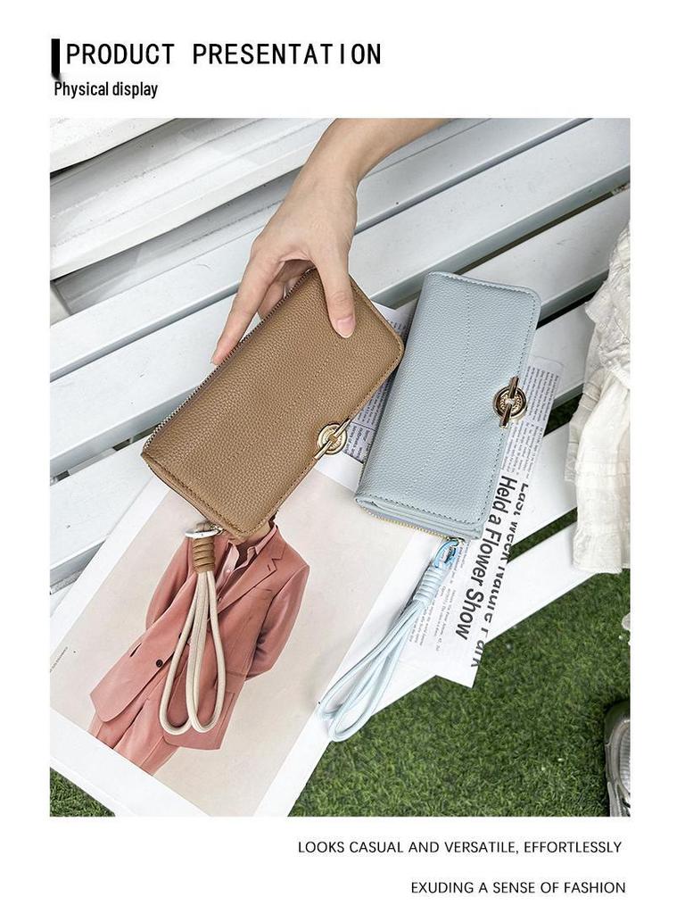 2025 Women's Luxury Tri-fold Leather Wallet - Multifunctional, Large Capacity PU Clutch