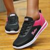 Fashion Sneakers For Women 2025 New Breathable Plus Size Walking Sneakers Women Mesh Fabric Lace Up Female Footwear Shoes Women
