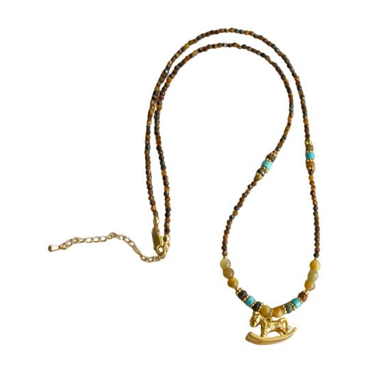 Кулон в виде лошади из сплава Yousheng, легкий гипоаллергенный, мужской, женский, ожерелье для свитера, модные ювелирные аксессуары, рождественский подарок на день рождения