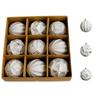 8cm 9pcs Painted Colored Sticky Christmas Ball Set Boxed Christmas Decorations Christmas Tree Ornaments