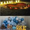 Alphabet Letter LED Lights Luminous Number Lamp Battery Warm Night Light for Home Wedding Birthday Christmas Party Decoration