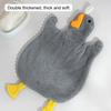 Yousheng Hand Towel with Hanging Loop Highly Absorbent Quick Drying Wear Resistant Cute Goose Design Kitchen Cloth Dish Towel