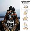 1pc Route 66 Highway Soft Flannel All Season Throw for Home, Office, Outdoor UseDurable Comfort Soft Warm Throw for Home