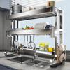 Расширяемая двухъярусная сушилка для посуды на кухонную раковину