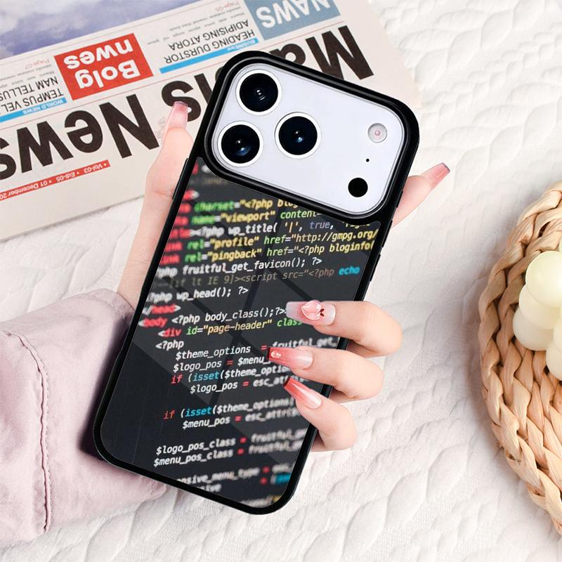 The Code design programmer Phone Case For IPhone 17 16e 15 14 13 12 11 Pro Max Air Mini Soft Protective Cover